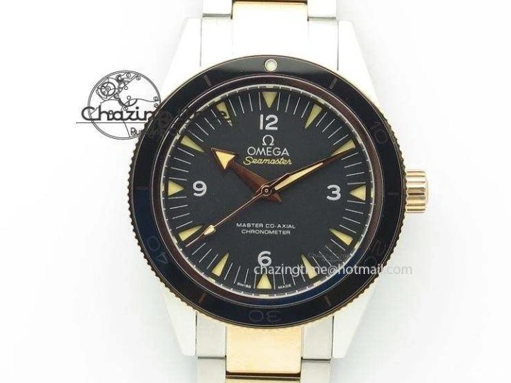 0308 Seamaster 300 Heritage VSF 1:1 Best Edition Blue Dial on SS Bracelet A8912 Super Clone Packable 7716